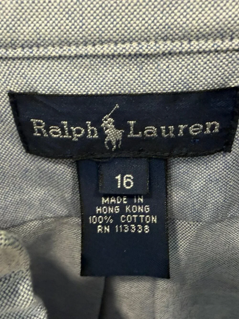 Ralph Lauren Button Down Shirt Size 16